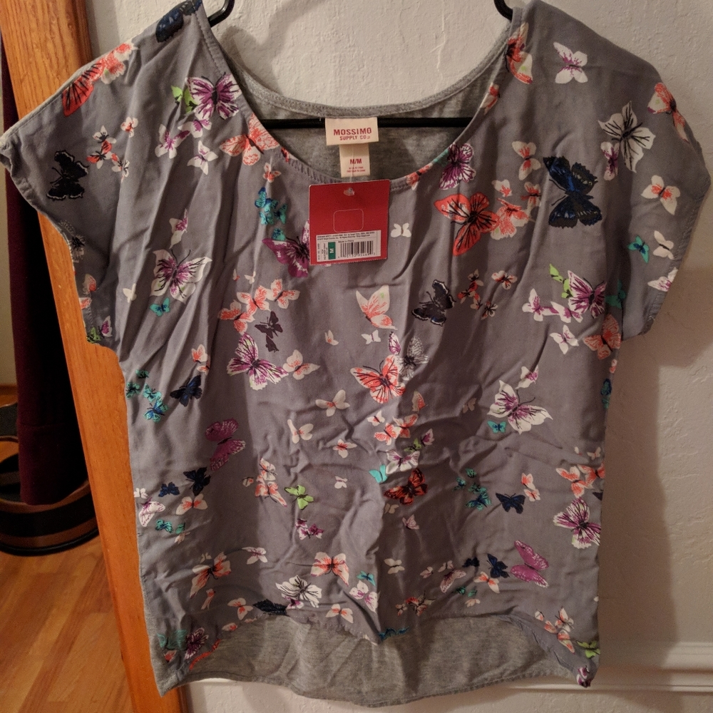 NWT Mossimo floral tee, medium